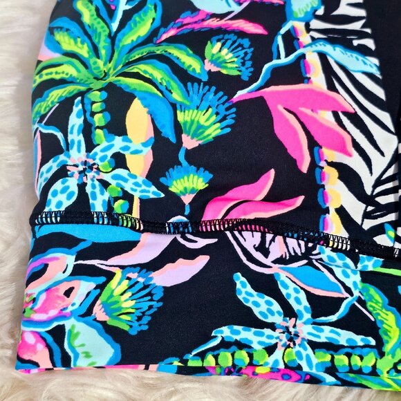 Lilly Pulitzer Somerset Onyx Paradise Luxletic Racerback Floral Sports Bra NWT S - Picture 4 of 5